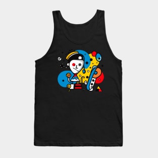 Abstract Art Cubism Abstractionism Gamer Artist Tank Top